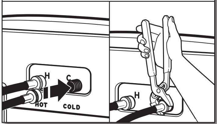 WHIRLPOOL WTW5000DW - INSTALLATION GUIDE - CONNECT INLET HOSES - 3
