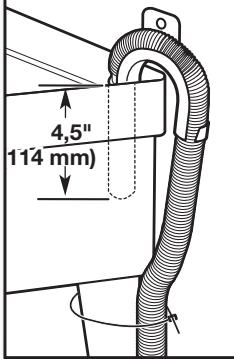 WHIRLPOOL WTW5000DW - INSTALLATION GUIDE - Immobiliser le tuyau de vidange - 1