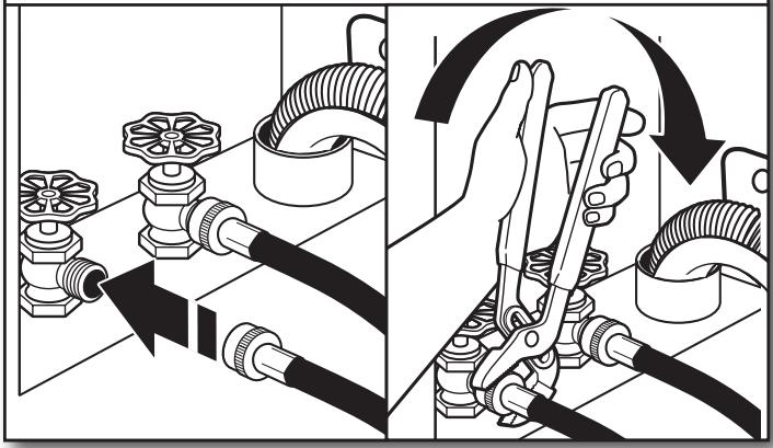 WHIRLPOOL WTW5000DW - INSTALLATION GUIDE - CONNECT INLET HOSES - 1