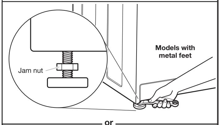 WHIRLPOOL WTW5000DW - INSTALLATION GUIDE - LEVEL WASHER - 5