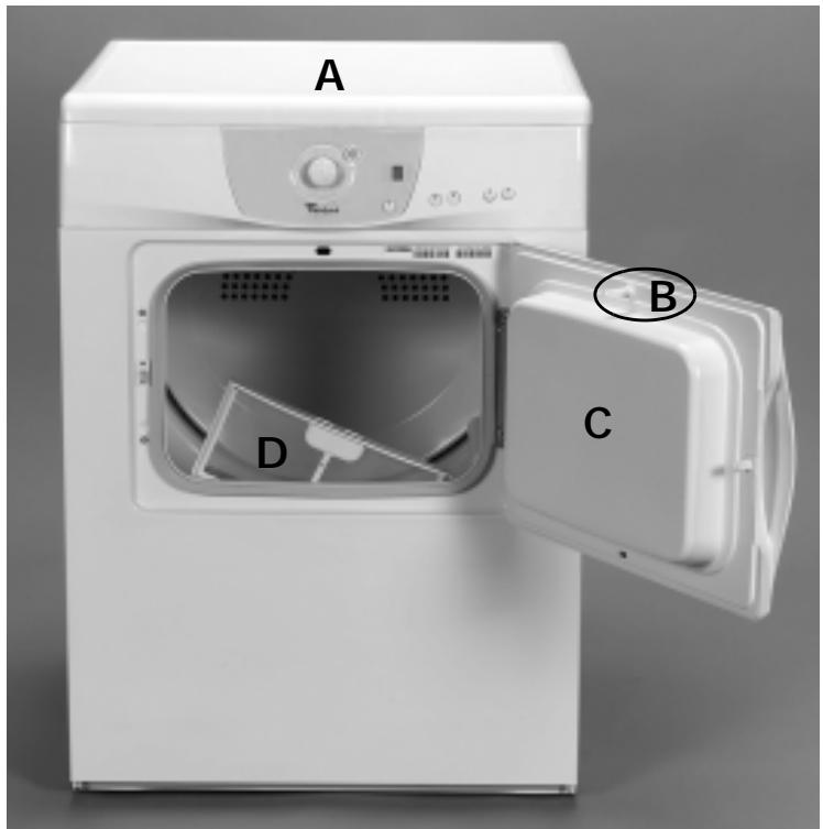 WHIRLPOOL AWZ 8678 - DESCRIPTION DU SÉCHE-LINGE - 1