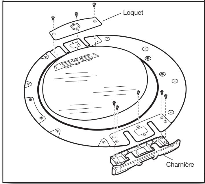 WHIRLPOOL WGD70HEBW - INSTALLATION GUIDE - Retirer la charnière et le loquet - 1