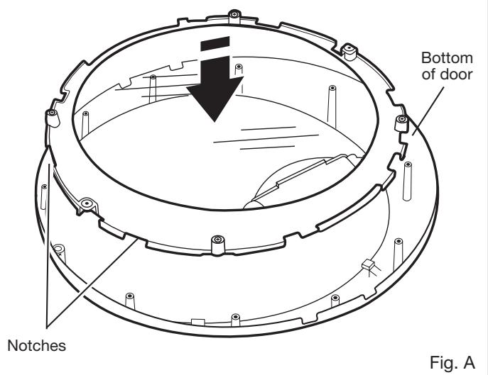 WHIRLPOOL WGD70HEBW - INSTALLATION GUIDE - Rotate and reassemble outer window assembly to trim ring - 1
