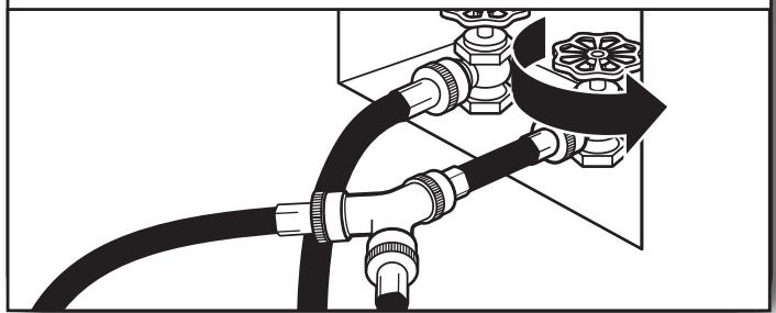 WHIRLPOOL WGD70HEBW - INSTALLATION GUIDE - Turn on cold water faucet - 1