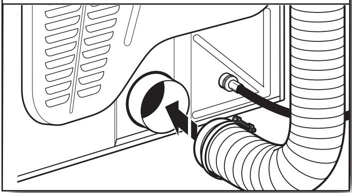 WHIRLPOOL WGD70HEBW - INSTALLATION GUIDE - Raccorder le conduit d'évacuation à la bouche d'évacuation - 1
