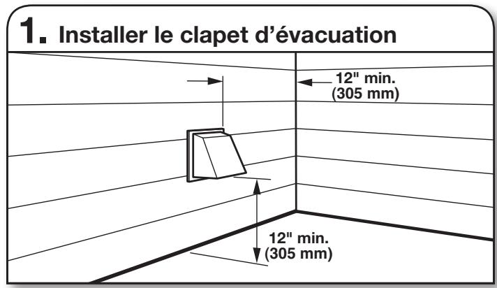 WHIRLPOOL WGD70HEBW - INSTALLATION GUIDE - Installation du système d'évacuation - 1