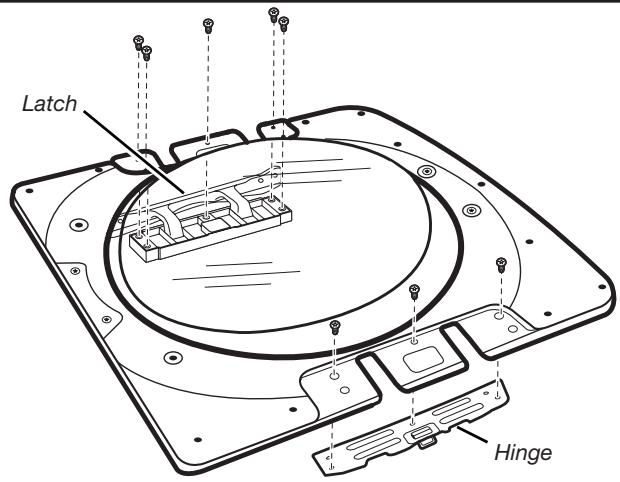 WHIRLPOOL WGD70HEBW - INSTALLATION GUIDE - Remove hinge and latch from inner door - 1
