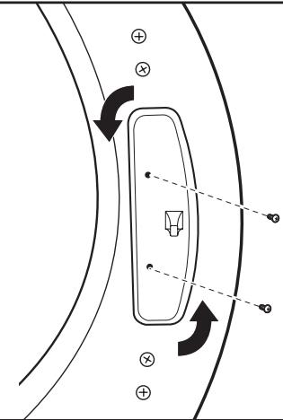 WHIRLPOOL WGD70HEBW - INSTALLATION GUIDE - Déplacer la gâche de la porte - 2
