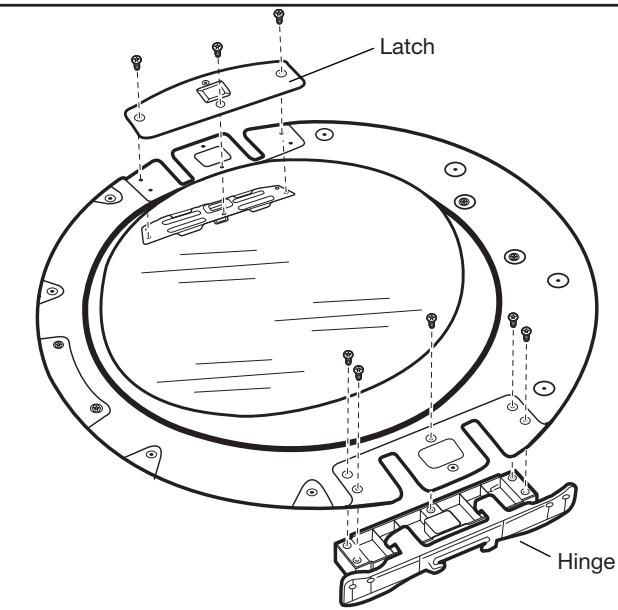 WHIRLPOOL WGD70HEBW - INSTALLATION GUIDE - Remove hinge and latch - 1