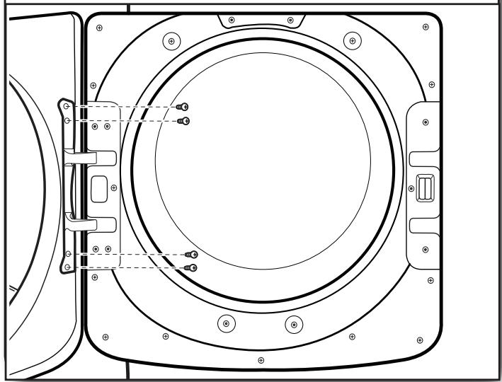 WHIRLPOOL WGD70HEBW - INSTALLATION GUIDE - Retirer la porte de la sécheuse - 1