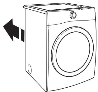 WHIRLPOOL WGD70HEBW - INSTALLATION GUIDE - Déplacer la séchée à son emplacement final - 1
