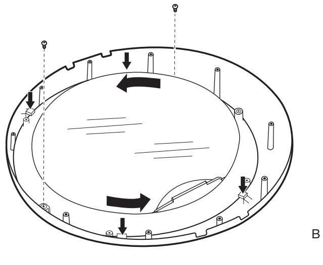 WHIRLPOOL WGD70HEBW - INSTALLATION GUIDE - Faire pivoter la partie externe du hublot et la réinstaller sur la garniture circulaire - 2