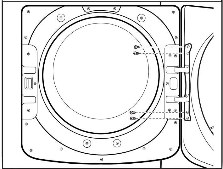 WHIRLPOOL WGD70HEBW - INSTALLATION GUIDE - Reattach door to dryer - 1