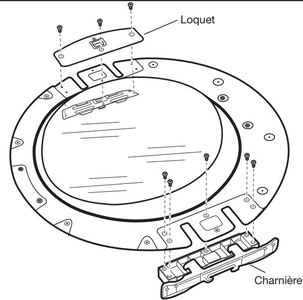 WHIRLPOOL WGD70HEBW - INSTALLATION GUIDE - Retirer la charnière et le loquet - 1