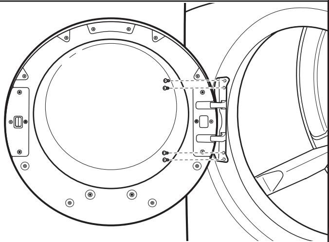 WHIRLPOOL WGD70HEBW - INSTALLATION GUIDE - Reinstall door on dryer - 1