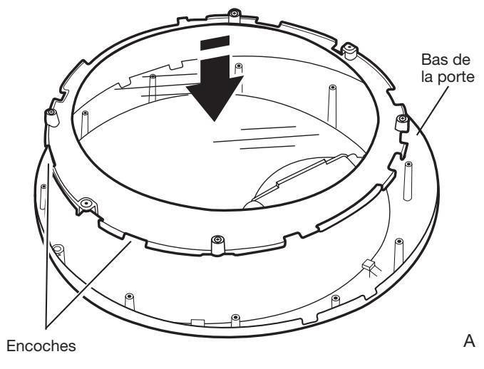 WHIRLPOOL WGD70HEBW - INSTALLATION GUIDE - Faire pivoter la partie externe du hublot et la réinstaller sur la garniture circulaire - 1
