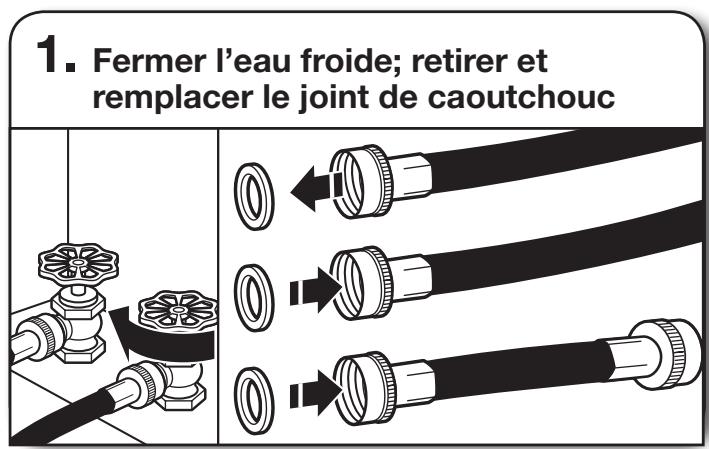 WHIRLPOOL WGD70HEBW - INSTALLATION GUIDE - RACCORDEMENT DU TUYAU D'ALIMENTATION (MODELE VAPEUR UNIQUEMENT) - 1