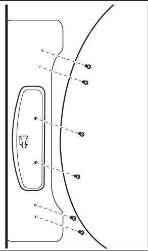 WHIRLPOOL WGD70HEBW - INSTALLATION GUIDE - Déplacer la gâche de la porte - 1