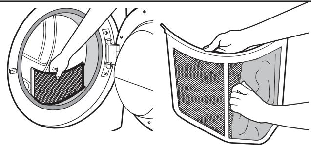 WHIRLPOOL WGD72HEDW - USE & CARE GUIDE - Nettoyer le filtré à charpie - 1