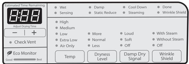 WHIRLPOOL WGD72HEDW - USE & CARE GUIDE - Adjust cycle settings, if desired - 1