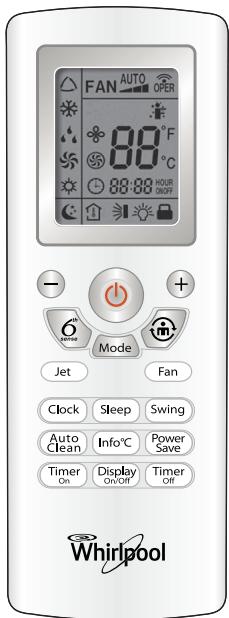 WHIRLPOOL AMD350, AMD351, AMD352, AMD354, AMD355, AMD356 - Fonction display on/off (affichage activé/désactivé) - 1