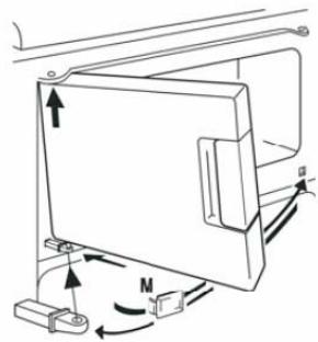 FAURE FRG31SW - Inversion du sens d'ouverture de la porte du compartiment congélateur - 2
