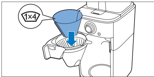 PHILIPS HD7762/00 - Utilisation avec du café moulu - 3