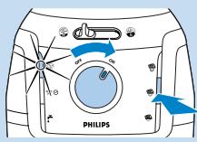 PHILIPS GC9040 - Kun automaattinen kalkinpoisto on valmis, automaattisen kalkinpoiston merkkivalo sammuu. - 5