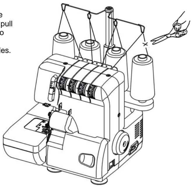 AEG-ELECTROLUX 90S - CHANGING THE THREAD (TYING ON) - 1