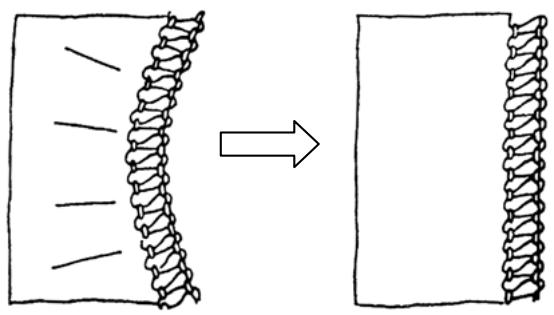 AEG-ELECTROLUX 90S - [STRETCHING TO PREVENT PUCKERING] - 1