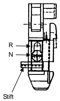 AEG-ELECTROLUX 90S - VERSTELLBARER NAHFUSS FÜR NORMALES NAHEN und ROLLSAUMNAHEN - 1