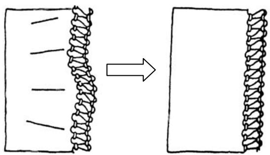 AEG-ELECTROLUX 90S - [GERAFFTE OVERLOCKNAHT] - 1