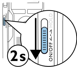 PHILIPS DVT 1000,  DVT1500 - Allumer et éteindre l'appareil - 1