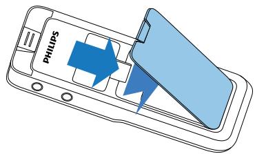 PHILIPS DVT 1000,  DVT1500 - Inséorer les piles ou accus - 2