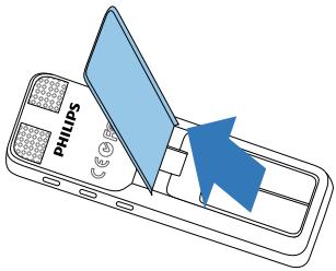 PHILIPS DVT1100 - Insérer les piles ou accus - 2
