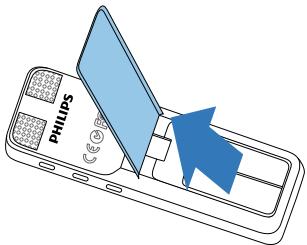 PHILIPS DVT2000/00 - Insérer les piles ou accus - 2