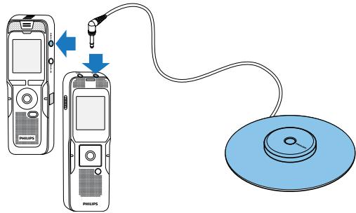 PHILIPS DVT3000 - Utiliser le microphone de réunion - 2