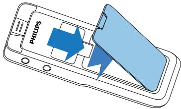 PHILIPS DVT3000 - Insérer les piles ou accus - 2