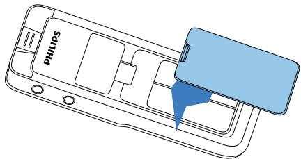 PHILIPS DVT3000 - Insérer les piles ou accus - 4