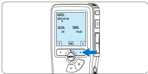 PHILIPS LFH 9375 - Impostazione data ed ora - 2