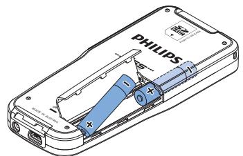 PHILIPS LFH 9375 - De batterijenplaatsen - 3