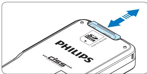 PHILIPS LFH 9375 - Insert and eject the memory card - 2