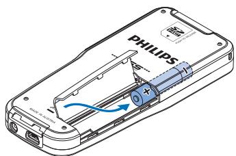 PHILIPS LFH 9375 - Install the batteries - 2