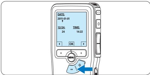PHILIPS LFH 9375 - Programmer la date et l'heure - 1