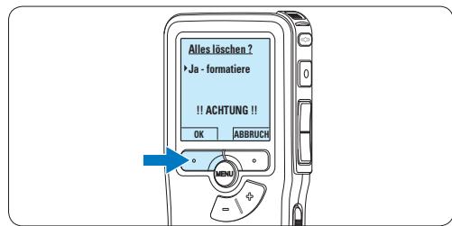PHILIPS LFH 9375 - Formatieren einer neuen Speicherkarte - 1