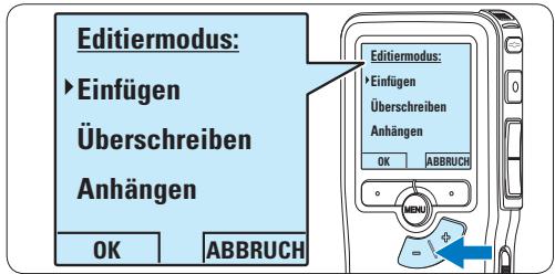 PHILIPS LFH 9375 - Eine Aufnahme bearbeiten (Einfügen/Überschreiben/Anhängen) - 4