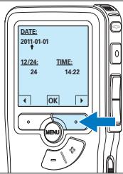 PHILIPS LFH 9375 - Programmer la date et l'heure - 2