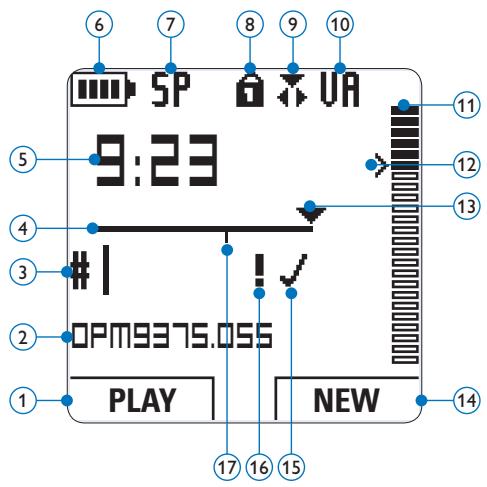 PHILIPS LFH 9375 - LCD-indicators en symbolen - 1