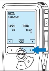 PHILIPS LFH 9375 - Programmer la date et l'heure - 4