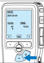 PHILIPS LFH 9375 - De datum en de hijd instellen - 3